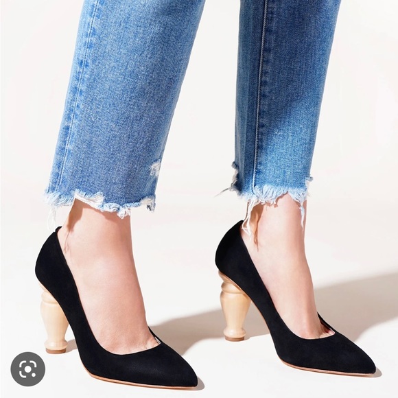 Black suede pumps by Charlotte Stone - size 7, BNIB - Picture 5 of 5